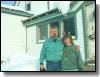 Linda and Jim in front of the house in 1998